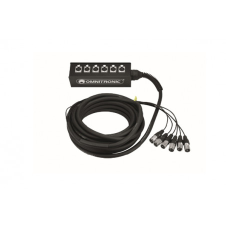 OMNITRONIC STAGE BOX 6 IN/XLR - 10 MT