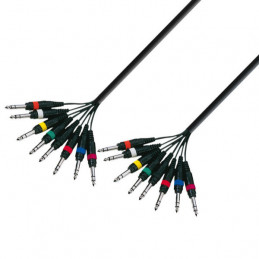 ADAM HALL K3L8VV0300 CAVO MULTIPOLARE 8CH JK/JK STEREO 3MT