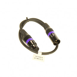 ACCU-CABLE ACDMX305 CABLE DMX  XLRM 3P / XLRF 3P  0,5M
