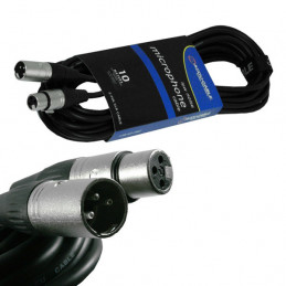 ACCU-CABLE PRO XLR3 M/F 10M