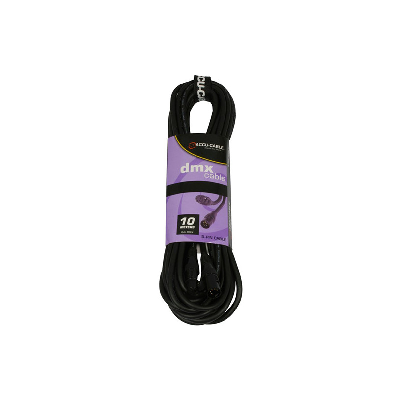 ACCU-CABLE ACDMX510 CABLE DMX  XLRM 5P / XLRF 5P  10M