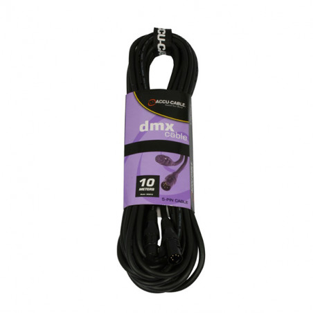 ACCU-CABLE ACDMX510 CABLE DMX  XLRM 5P / XLRF 5P  10M