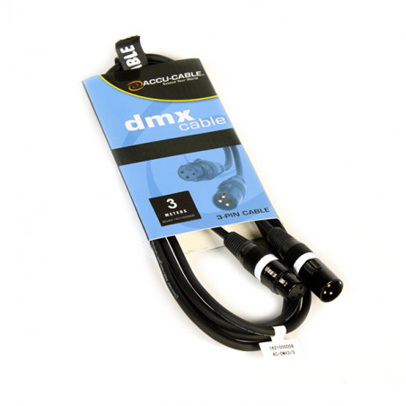 ACCU-CABLE ACDMX33 CABLE DMX  XLRM 3P / XLRF 3P  3M