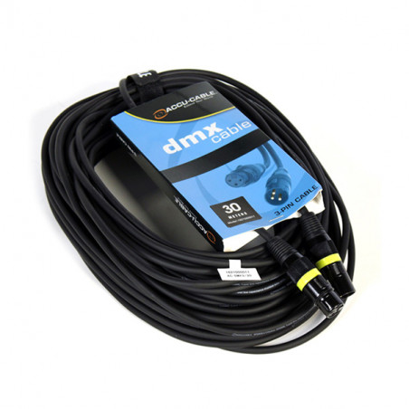 ACCU-CABLE ACDMX330 CABLE DMX  XLRM 3P / XLRF 3P  30M