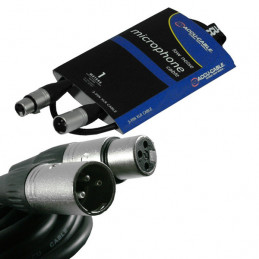 ACCU-CABLE PRO XLR3 M/F 1M