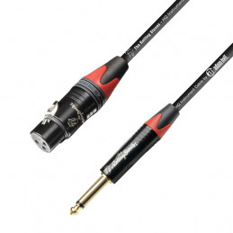 ADAM HALL K6MFP1000 ROLLING STONES® CAVO MICROFONO NEUTRIK XLR FEMMINA / JACK MONO DA 6,3 MM 10 M