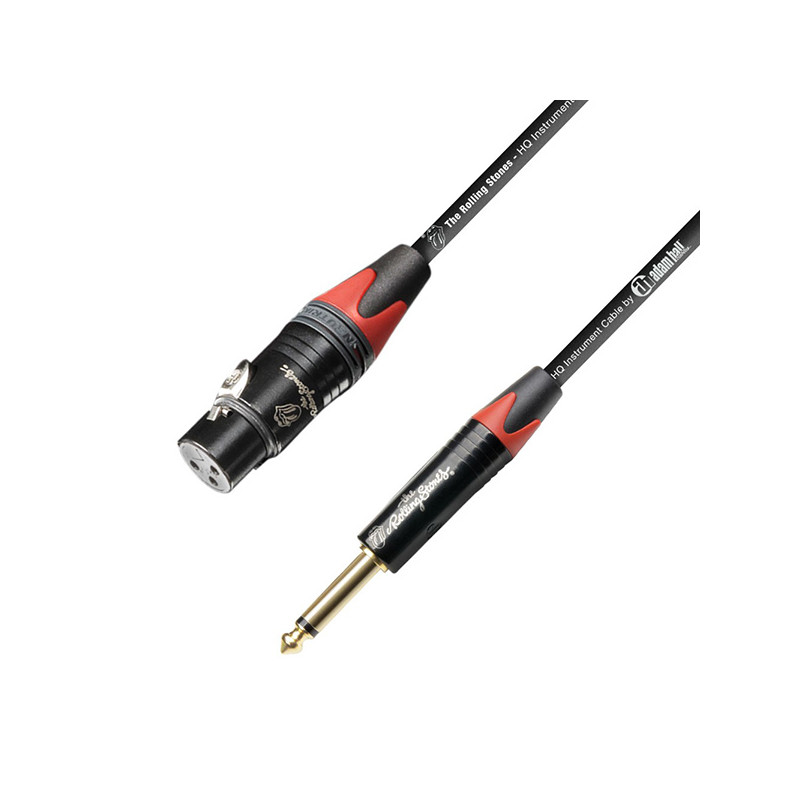ADAM HALL K6MFP1000 ROLLING STONES® CAVO MICROFONO NEUTRIK XLR FEMMINA / JACK MONO DA 6,3 MM 10 M