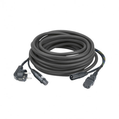 DAP AUDIO FP08 SCHUKO/XLR 3F - IEC/XLR 3M 10m