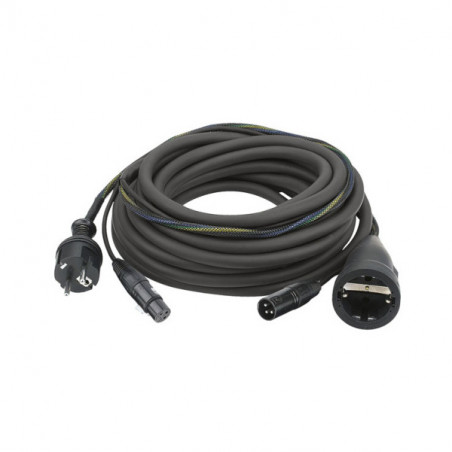 DAP AUDIO FP09 SCHUKO/XLR 3F - SCHUKO/XLR 3M - 10m
