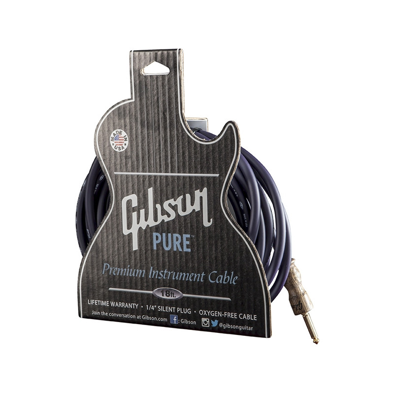 GIBSON CAB18-PP INSTRUMENT CABLE - PURPLE - 5,5m
