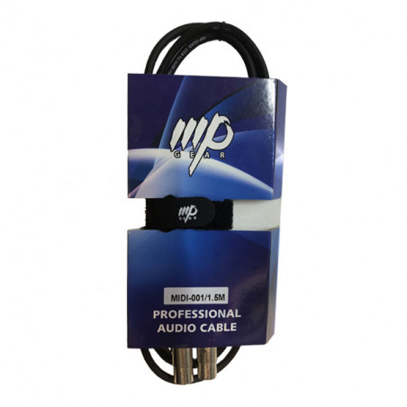 MPGEAR MIDI-001 CAVO MIDI 5 POLI, CONNETTORE METALLO, 1.5m