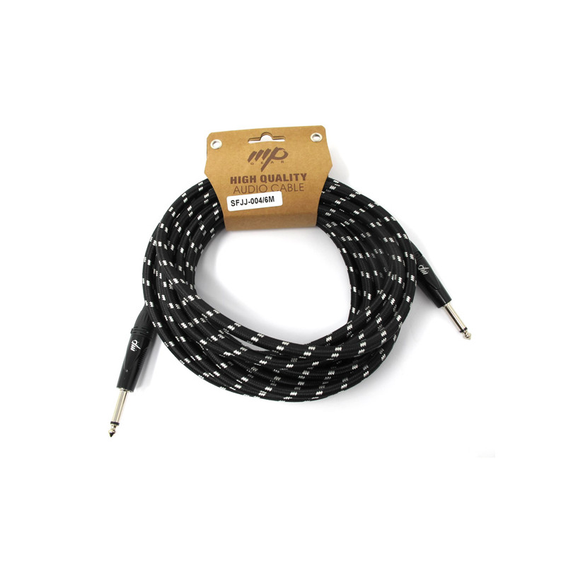 MPGEAR SFJJ-004 CAVO STRUMENTALE IN TESSUTO JACK / JACK 6,3" 6 M