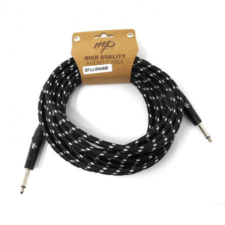 MPGEAR SFJJ-004 CAVO STRUMENTALE IN TESSUTO JACK / JACK 6,3" 6 M