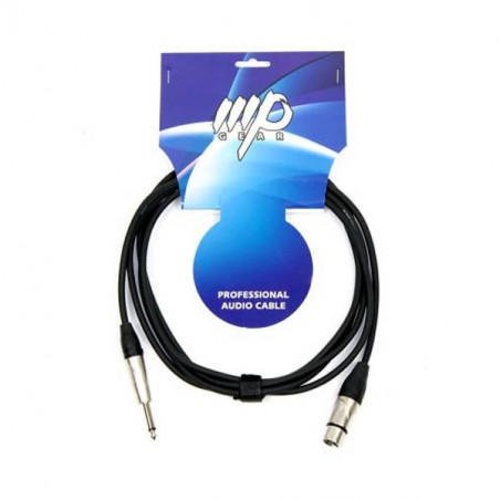 MPGEAR PXJ-001/3M CAVO PER MICROFONO XLR FEMMINA / JACK  3M