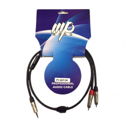 MPGEAR PY-007 CAVO AUDIO JACK 3,5 STEREO / 2 X RCA MASCHIO 1 M
