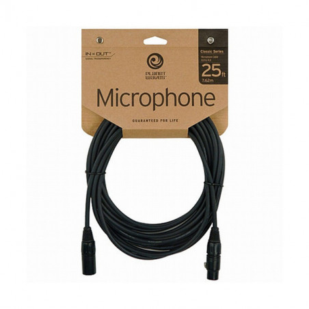 PLANET WAVES CMIC-25 CAVO MICROFONO XLR CLASSIC SERIE 7,6 M