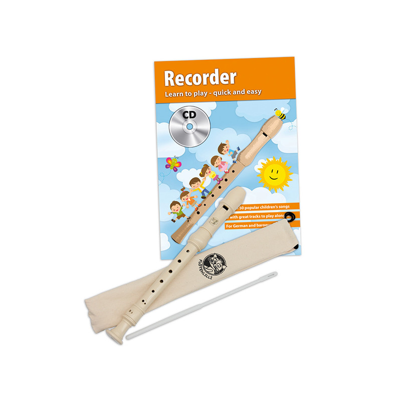 CASCHA HH1500IT FLAUTO SOPRANO IN ABS DITEGGIATURA TEDESCA CON METODO
