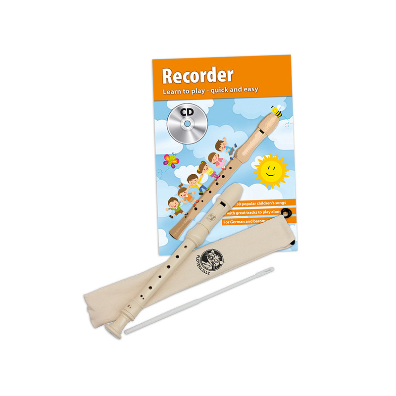 CASCHA HH1510IT FLAUTO SOPRANO IN ABS DITEGGIATURA BAROCCO CON METODO