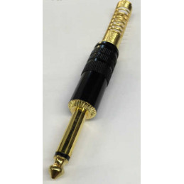 MB S245 CONNETTORE VOL.JACK 6,3 MONO NERO/GLD