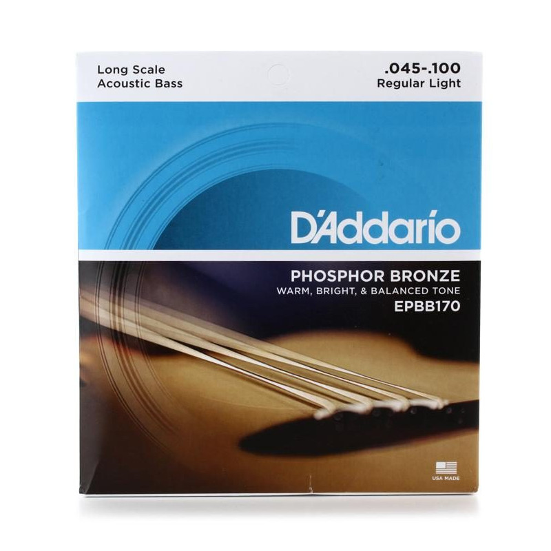 D'ADDARIO EPBB170 ACOUSTIC BASS STRINGS 45-100