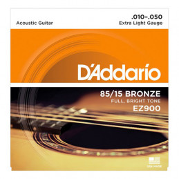 D'ADDARIO EZ900 IN BRONZO 85/15 PER CHITARRA ACUSTICA EXTRA LIGHT 10-50