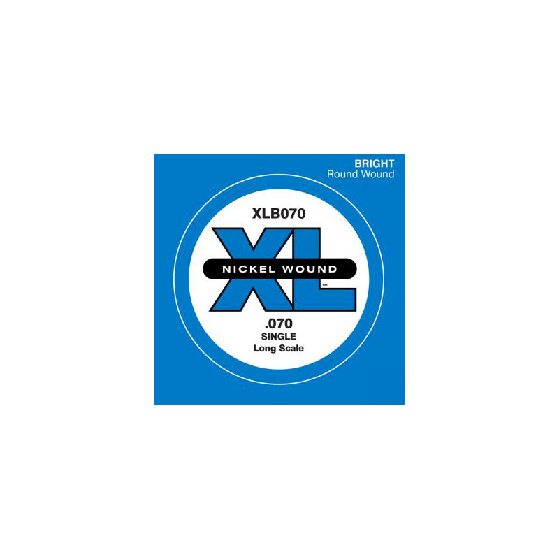 D'ADDARIO XLB070 NICKEL WOUND BASS STRING 070