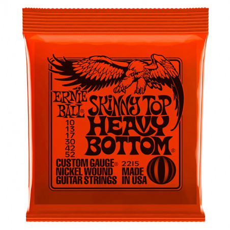 ERNIE BALL 2215 MUTA CORDE CHITARRA ELETTRICA NICKEL WOUND SKINNY TOP HEAVY BOTTOM