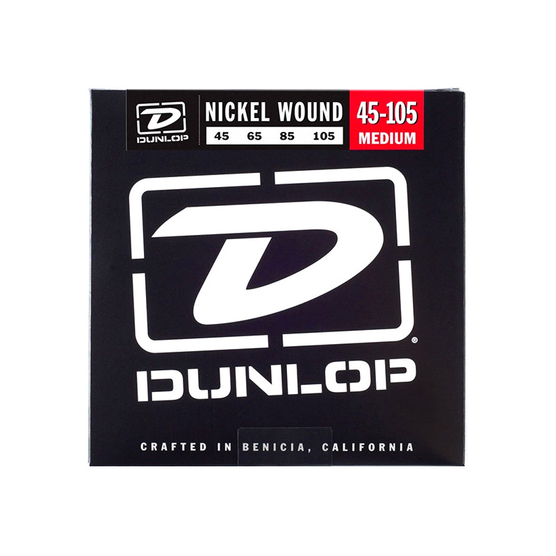 DUNLOP DBN45105 NICKEL BASS STRINGS 45-105