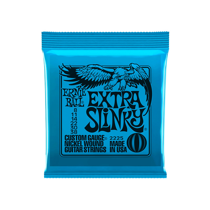 ERNIE BALL 2225 MUTA CORDE CHITARRA ELETTRICA NICKEL WOUND EXTRA