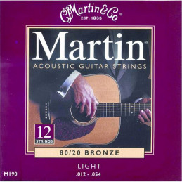 MARTIN M190 LIGHT BRONZE 12 CORDE