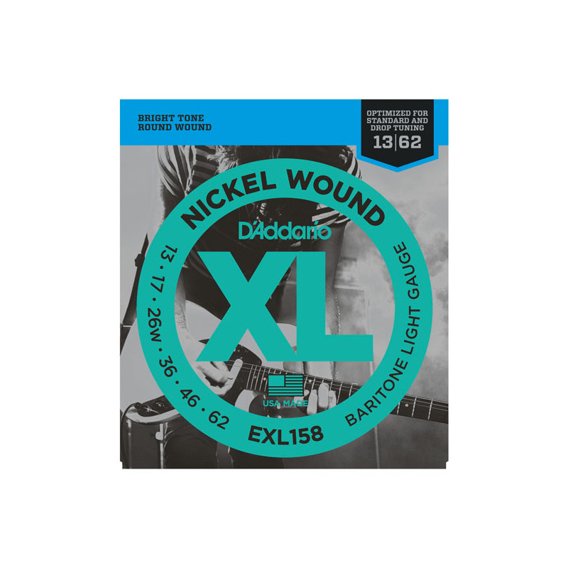 D'ADDARIO EXL158 NICKEL WOUND BARITONE LIGHT 13-62