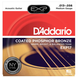 D'ADDARIO EXP17 COATED PHOSPHOR MEDIUM 13-56