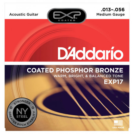 D'ADDARIO EXP17 COATED PHOSPHOR MEDIUM 13-56