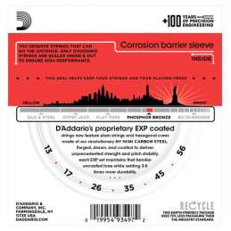 D'ADDARIO EXP17 COATED PHOSPHOR MEDIUM 13-56