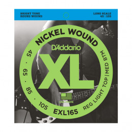 D'ADDARIO EXL165 NICKEL BASS STRINGS 45/105