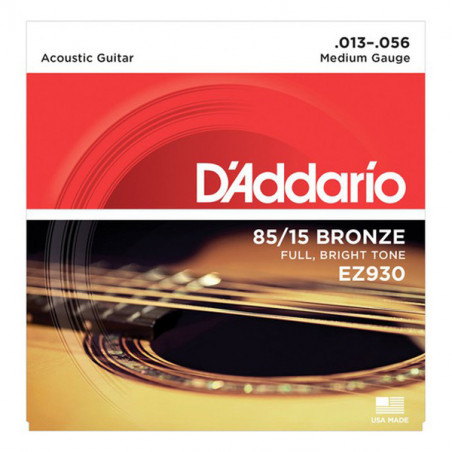 D'ADDARIO EZ930 85/15 BRONZE MEDIUM 13/56