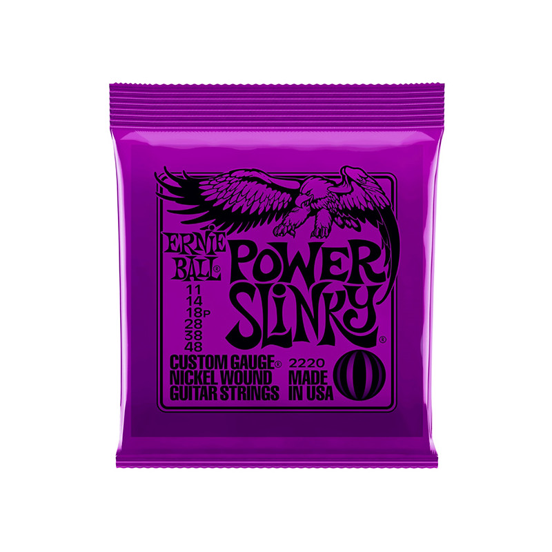 ERNIE BALL 2220 MUTA CORDE CHITARRA ELETTRICA NICKEL WOUND POWER SLINKY