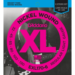 D'ADDARIO EXL 170-6 32/130 NICKEL BASS STRINGS