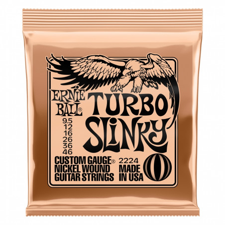 ERNIE BALL 2224 TURBO SLINKY NICKEL WOUND 9,5 - 46