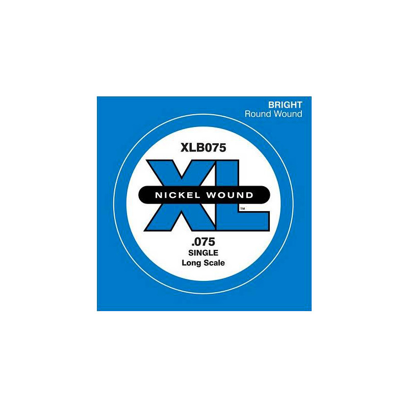 D'ADDARIO XLB075 NICKEL WOUND BASS STRING 075