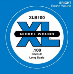 D'ADDARIO XLB100 NICKEL WOUND BASS STRING 100