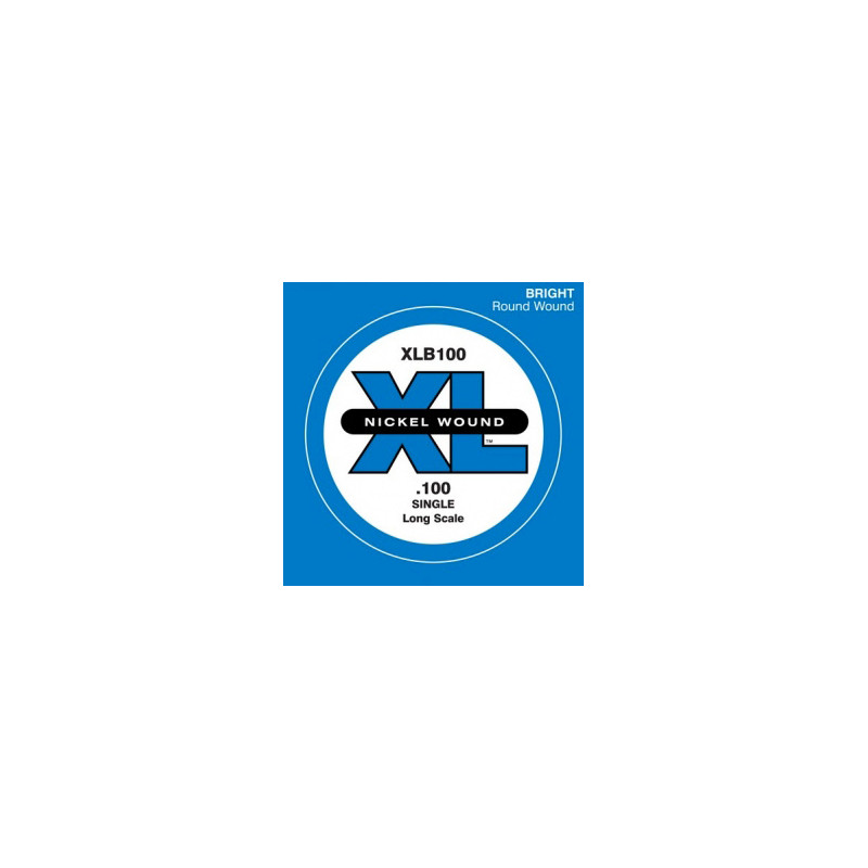 D'ADDARIO XLB100 NICKEL WOUND BASS STRING 100