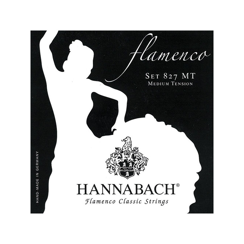 HANNABACH 827MT CORDE PER CHITARRA CLASSICA SERIE 827 MEDIUM TENSION FLAMENCO CLASSIC