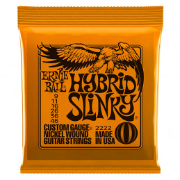 ERNIE BALL 2222 MUTA CORDE CHITARRA ELETTRICA NICKEL WOUND HYBRID