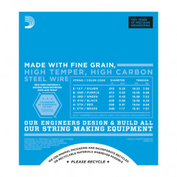 D'ADDARIO EXL110 SET DI 3 MUTE NICKEL WOUND, REGULAR LIGHT, 10-46