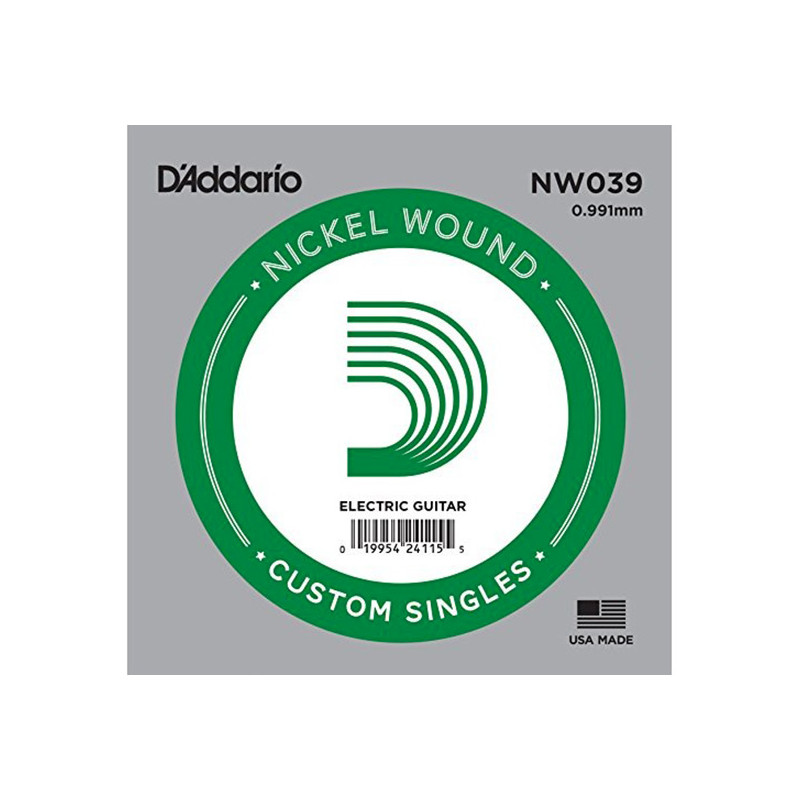 D'ADDARIO NW039 NICKEL WOUND CORDA SINGOLA .039