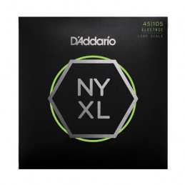 D'ADDARIO NYXL45105 ELECTRIC BASS STRING SET LONG SCALE LIGHT TOP / MED BOTTOM 45-105