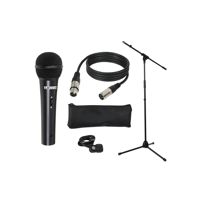 LD SYSTEMS MIC SET 1 SET MICROFONO CON MICROFONO, ASTA, CAVO E MORSETTO