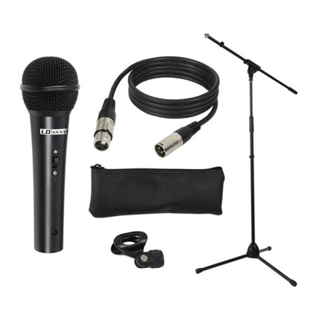 LD SYSTEMS MIC SET 1 SET MICROFONO CON MICROFONO, ASTA, CAVO E MORSETTO
