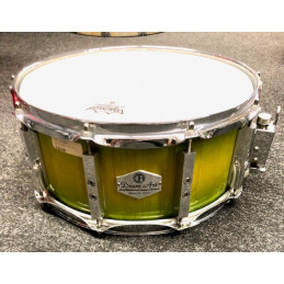 DRUM ART 1465AC RULLANTE IN ACERO 14" X 6,5" TRANSP. GREEN/YELLOW